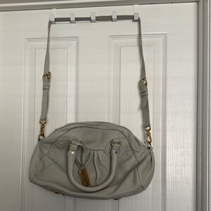 Marc by Marc Jacobs Oyster Leather Shoulder Bag with Gold Hardware